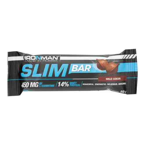 Батончик IronMan Slim Bar Кокос 50г арт. 980027