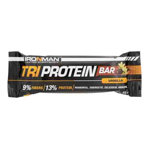 Батончик протеиновый IronMan Tri Protein Bar Ваниль 50г арт. 980246