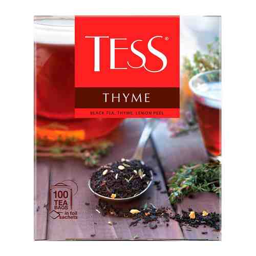 Чай черный Tess Thyme с чабрецом и цедрой лимона 100*1.5г арт. 978953