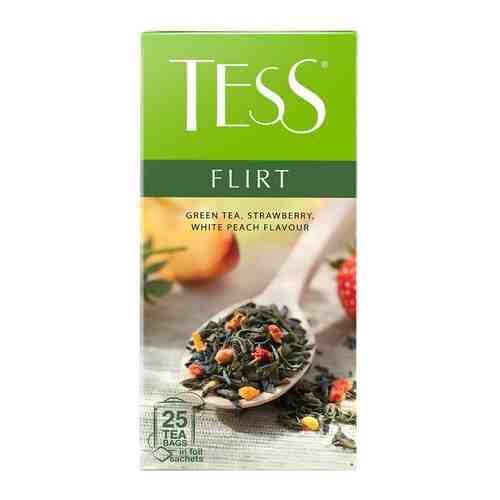 Чай зеленый Tess Flirt с клубникой и ароматом белого персика 25*1.5г арт. 343599