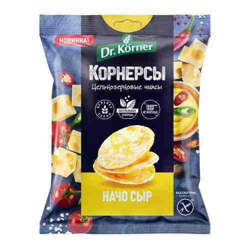 Чипсы Dr.Korner Кукурузно-рисовые с сыром начо 50г арт. 512753