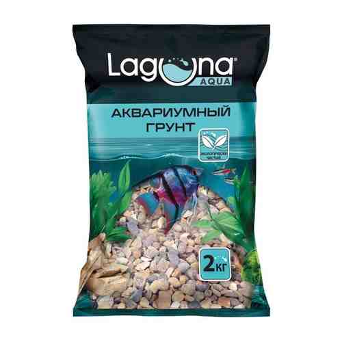 Грунт для аквариумов Laguna светло-коричневый меланж 2-4мм 2кг арт. 1217150