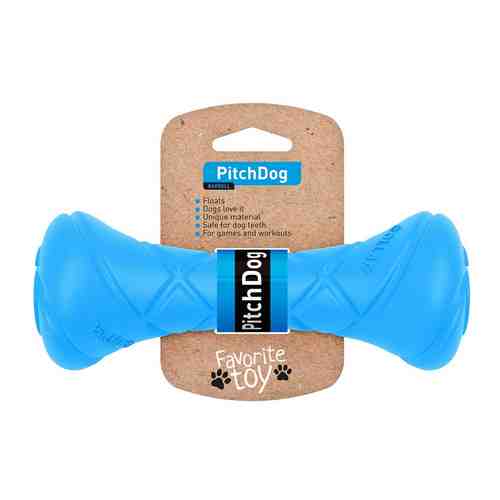 Игрушка для собак Collar PitchDog Гантель для апортировки голубая 19*7см арт. 1085379