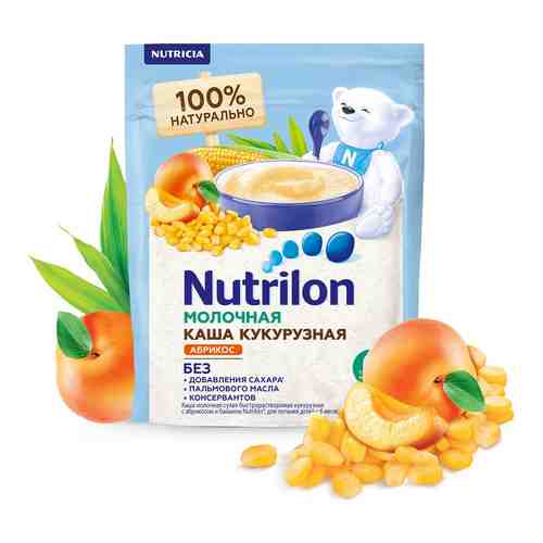 Каша молочная Nutrilon Кукурузная Абрикос-Банан 200г арт. 985780
