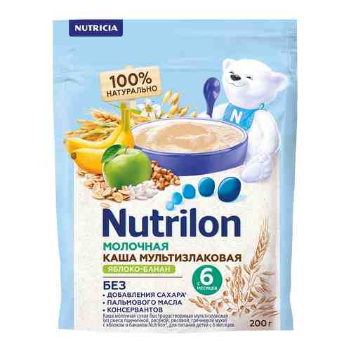 Каша молочная Nutrilon Мультизлаковая Яблоко-Банан 200г арт. 985777