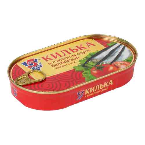 Килька 5 Морей балтийская обжаренная в томатном соусе 175г арт. 1102530