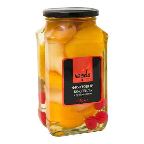 Коктейль Vegda Product фруктовый в легком сиропе 880мл арт. 872400