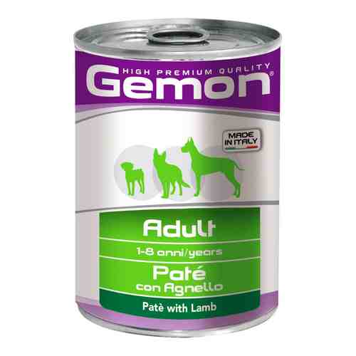 Корм для собак Gemon Dog паштет ягненок 400г арт. 995548
