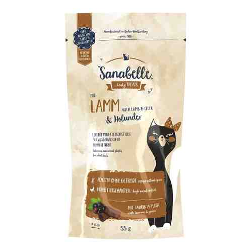 Лакомство для кошек Sanabelle Snack с ягнёнком и бузиной 55г арт. 1175708