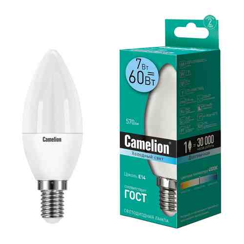 Лампа светодиодная Camelion E14 7Вт арт. 1070629