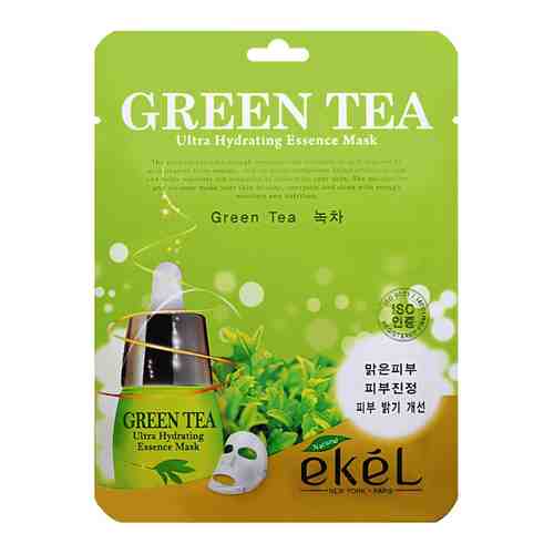 Маска для лица Ekel тканевая с экстрактом зеленого чая 25мл арт. 1025379