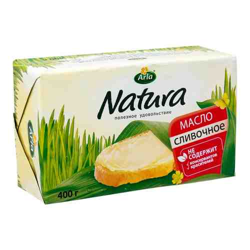Масло сливочное Arla Natura несоленое 82% 400г арт. 448239