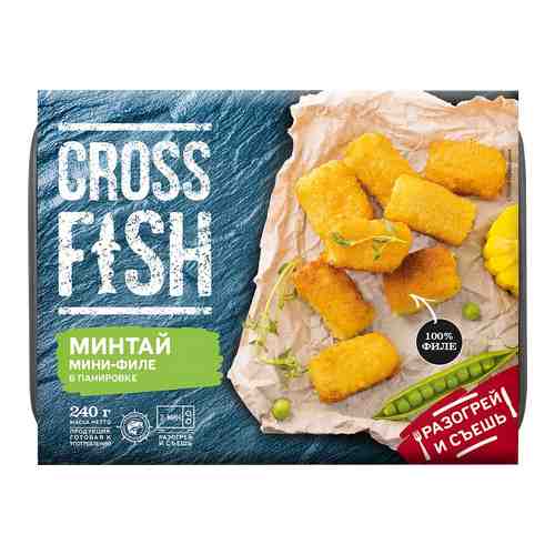 Минтай Cross Fish мини-филе в панировке 240г арт. 987666