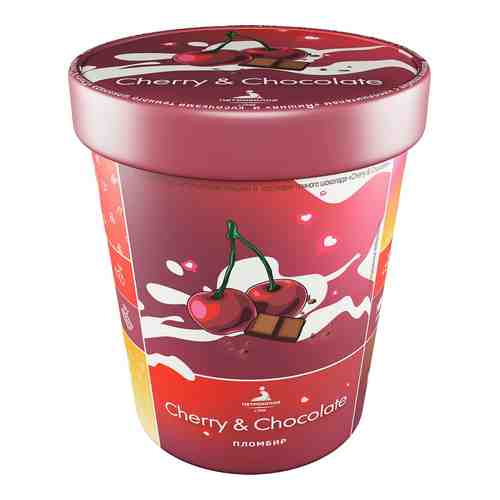 Мороженое Петрохолод Пломбир Cherry & Chocolate 300г арт. 961506