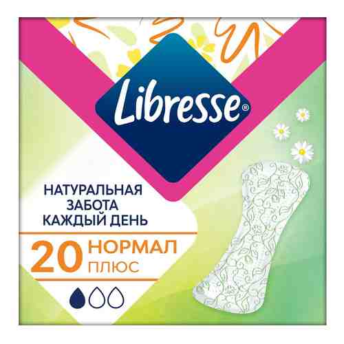 Прокладки Libresse Natural Care Normal ежедневные 20шт арт. 640821