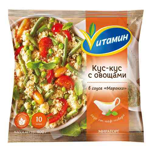 Смесь овощная Vитамин Кус-кус в соусе Марокко быстрозамороженная 400г арт. 322190