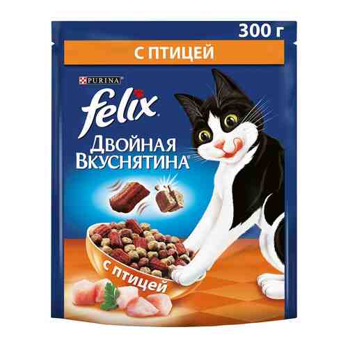 Сухой корм для кошек Felix с птицей 300г арт. 402773