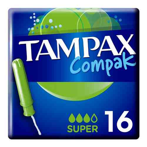 Тампоны Tampax Compak Super 16шт арт. 314339
