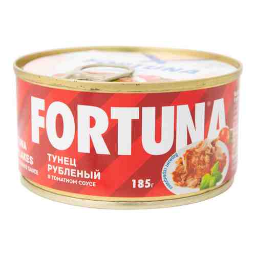 Тунец Fortuna рубленый в томатном соусе 185г арт. 710295