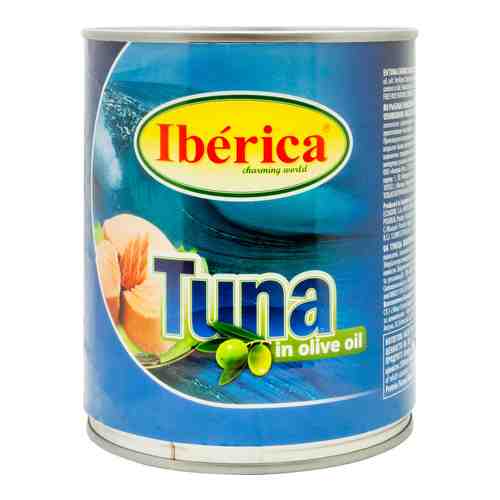 Тунец Iberica в оливковом масле филе-кусочки 800г арт. 1081184