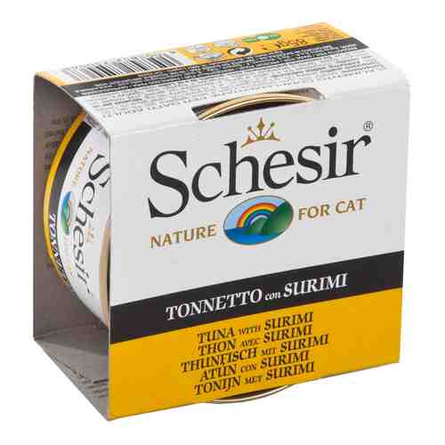 Влажный корм для кошек Schesir Тунец сурими 85г (упаковка 20 шт.) арт. 716672pack