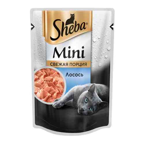 Влажный корм для кошек Sheba Mini Свежая порция с лососем 50г арт. 433960