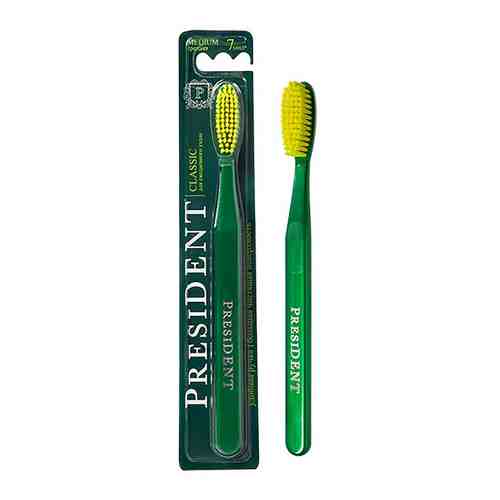 Зубная щетка President Classic средней жесткости в ассортименте арт. 427997