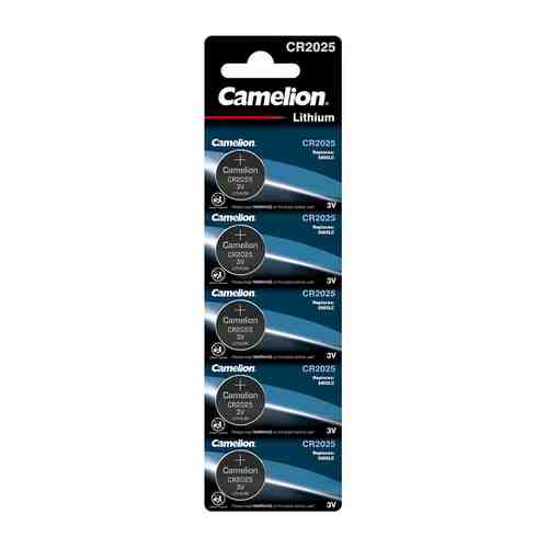 Батарейки Camelion Lithium CR2025 5шт арт. 1062749