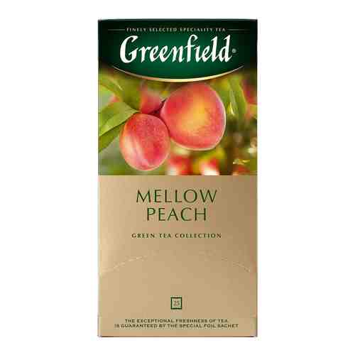 Чай зеленый Greenfield Mellow Peach с ароматом персика и мандарина 25*1.8г арт. 940455