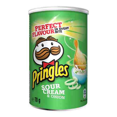 Чипсы Pringles со вкусом сметаны и лука 70г арт. 480226