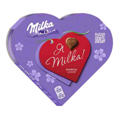Конфеты Milka из молочного шоколада с ореховой начинкой 44г арт. 553271