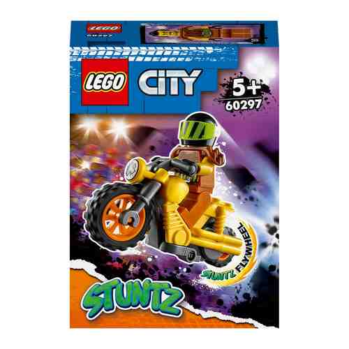 Конструктор LEGO City Stunt 60297 Разрушительный трюковый мотоцикл арт. 1129575