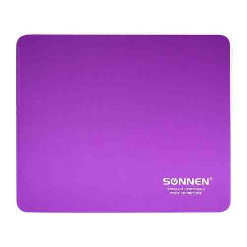 Коврик для мыши Sonnen Purple резина+ткань 22*18*0.3см арт. 1209134
