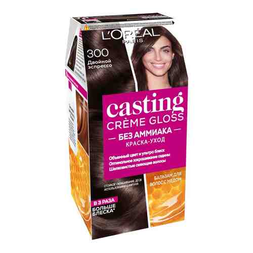 Краска-уход для волос Loreal Paris Casting Creme Gloss 300 Двойной эспрессо арт. 659867