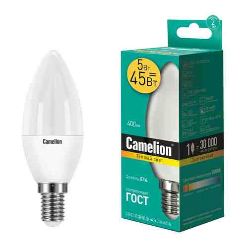 Лампа светодиодная Camelion E14 5Вт арт. 1070613