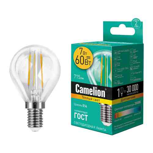 Лампа светодиодная Camelion E14 7Вт арт. 1070678