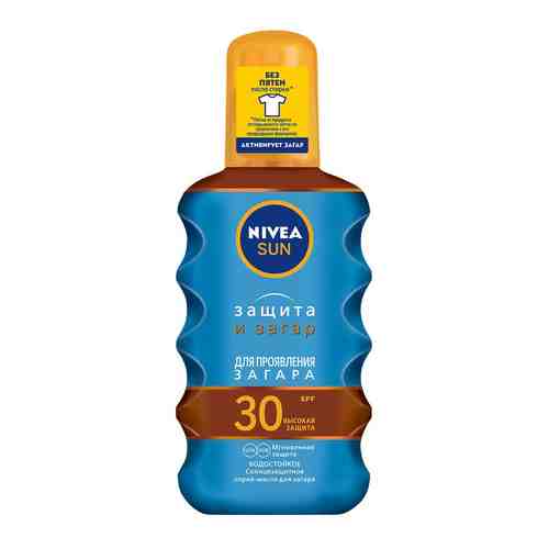Масло-спрей для загара Nivea Sun SPF30 водостойкое 200мл арт. 840323