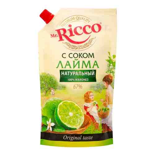 Майонез Mr. Ricco Organic с соком Лайма 67% 400мл арт. 484220