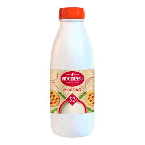 Молоко Вкуснотеево ультрапастеризованное 3.2% 900мл арт. 306725