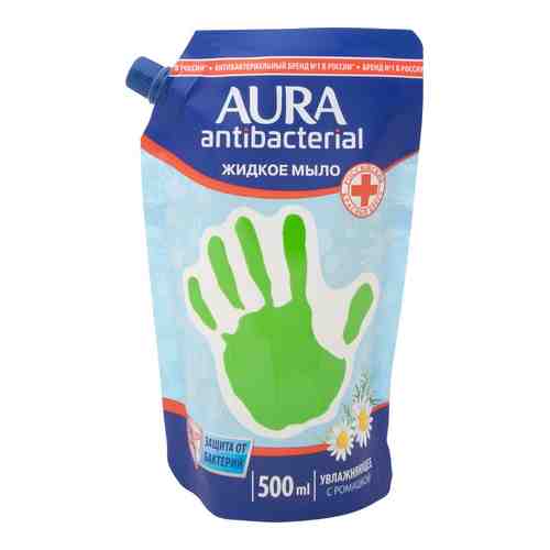 Мыло жидкое Aura антибактериальное увлажняющее с ромашкой 500мл арт. 555574