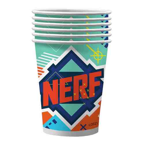 Набор бумажных стаканов ND Play Nerf 250мл 6шт арт. 1192301