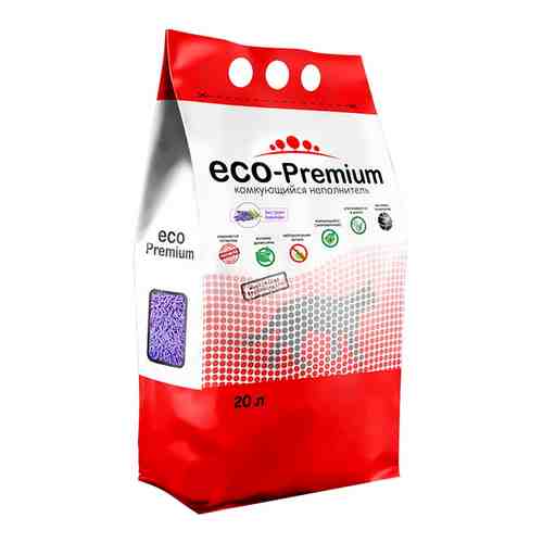 Наполнитель для кошачьего туалета ECO Premium Лаванда древесный 20л арт. 1177388