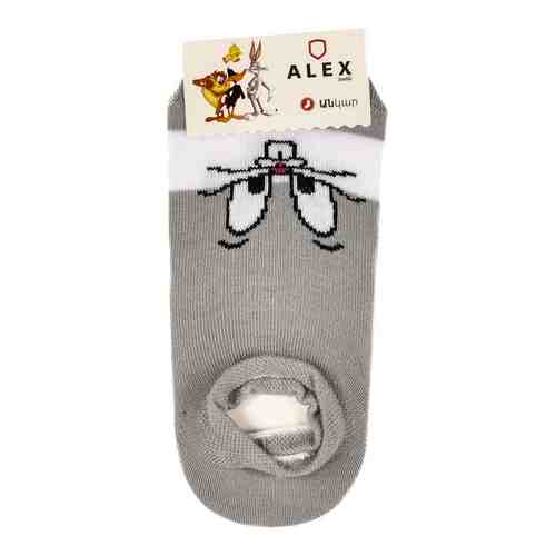 Носки детские Alex Textile бесшовные с зайчиком серые р19-22 арт. 1129010
