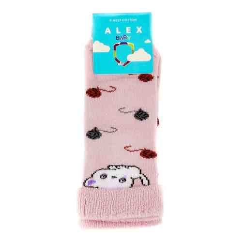 Носки для младенцев Alex Textile Котенок бесшовные розовые 12-18мес арт. 1129053