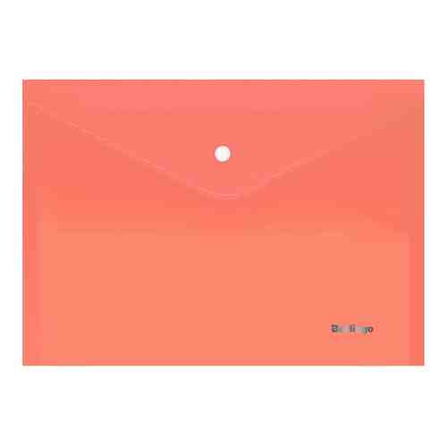 Папка-конверт Berlingo Starlight оранжевая на кнопке А4 арт. 989740