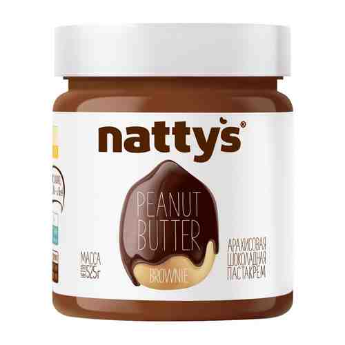 Паста арахисовая Nattys Brownie с какао и медом 325г арт. 984575