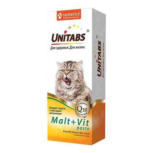 Паста витаминная для кошек Unitabs Malt+Vit с таурином 120мл арт. 1119991