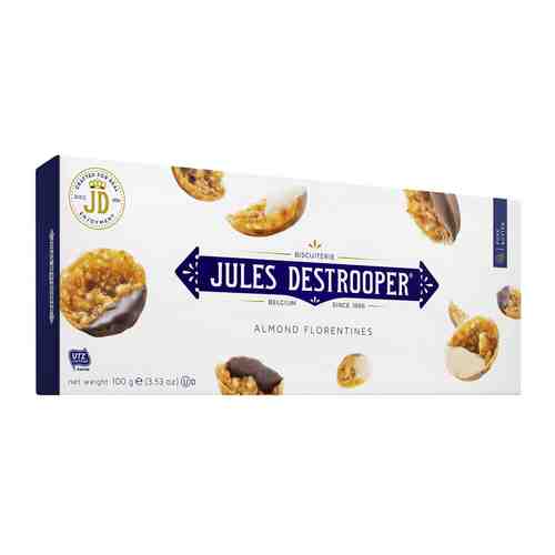 Печенье Jules Destrooper флорентийское с миндалем 100г арт. 779069