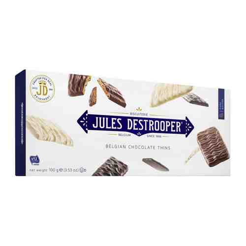 Печенье Jules Destrooper с шоколадом 100г арт. 342899