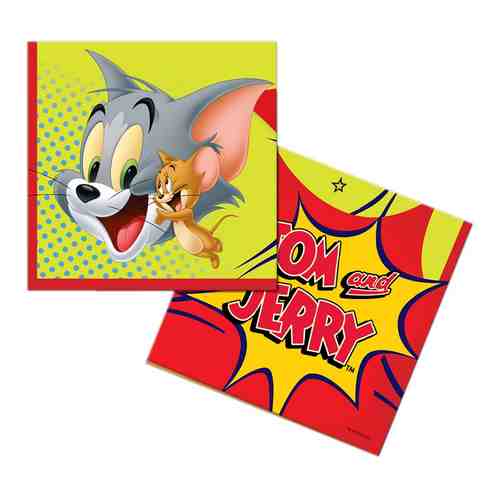 Салфетки бумажные ND Play Tom&Jerry трехслойные 33*33см 12шт арт. 1192293
